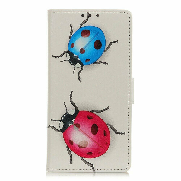 

Чехол Deexe Life Style Wallet для Xiaomi Redmi 9 - Ladybugs