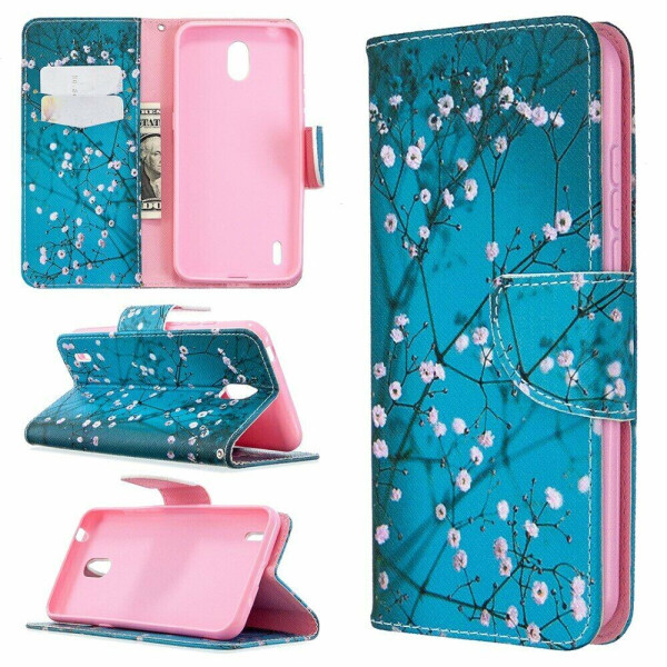 

Чехол-книжка Deexe Color Wallet для Nokia 1.3 - Tree with Flowers
