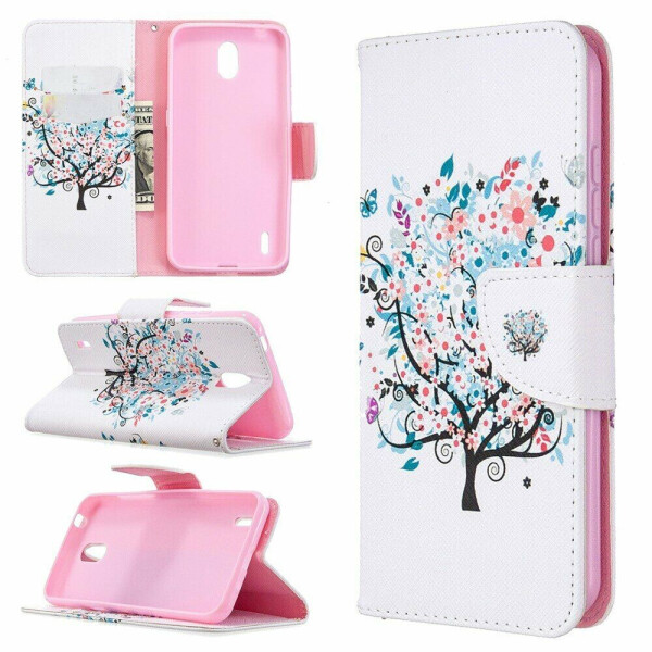 

Чехол-книжка Deexe Color Wallet для Nokia 1.3 - Flowered Tree