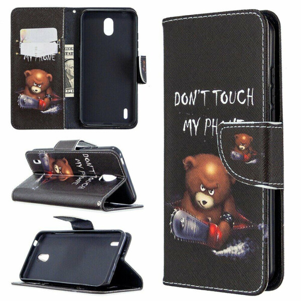 

Чехол-книжка Deexe Color Wallet для Nokia 1.3 - Bear and Its Warnings