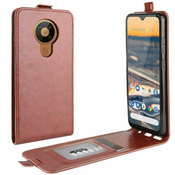 

Чехол Deexe Flip Case для Nokia 5.3 - Brown