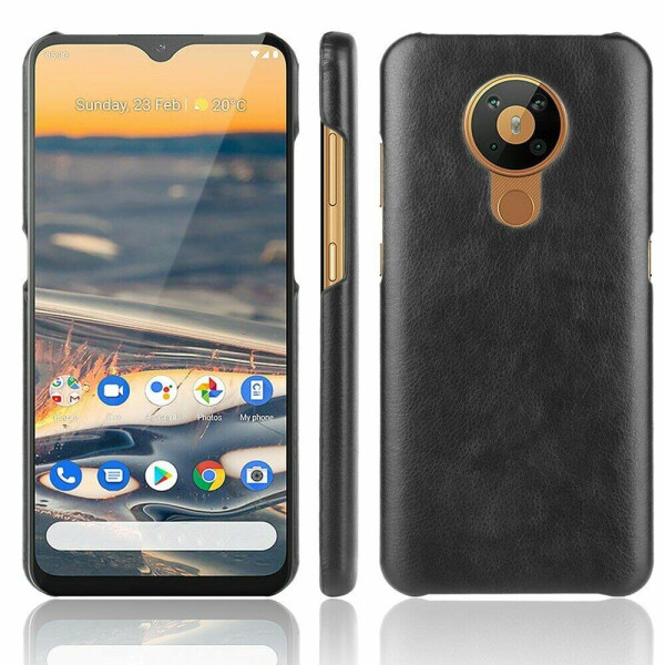 

Защитный чехол Deexe Leather Back Cover для Nokia 5.3 - Black
