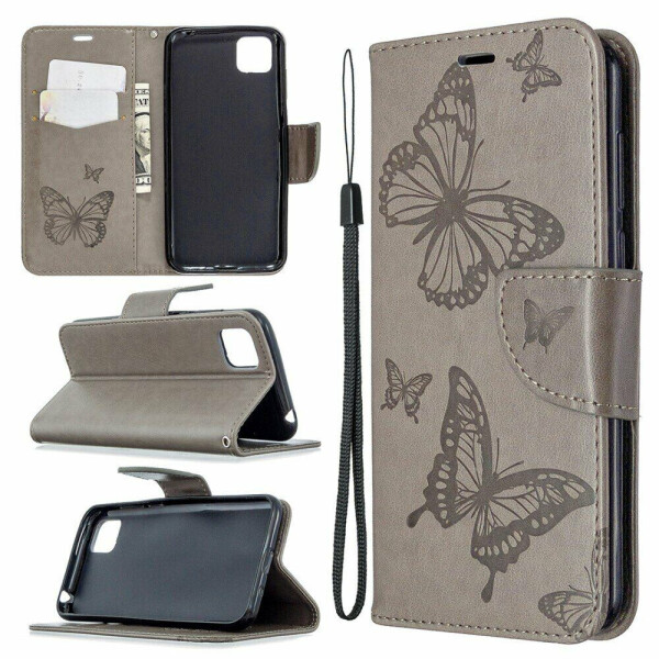 

Чехол UniCase Butterfly Pattern для Huawei Y5p - Brown