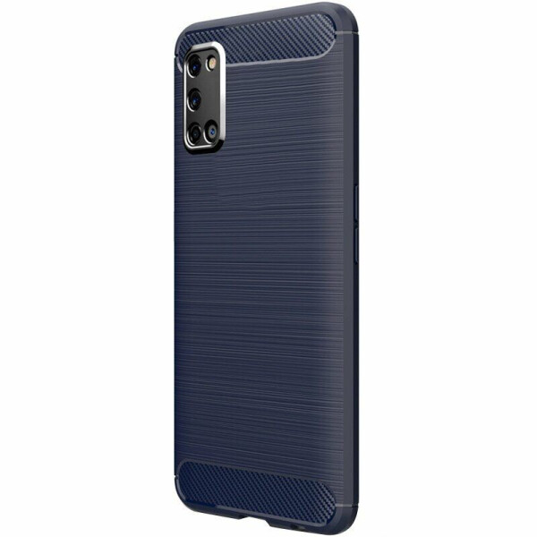 

Защитный чехол UniCase Carbon для OPPO A52 - Dark Blue