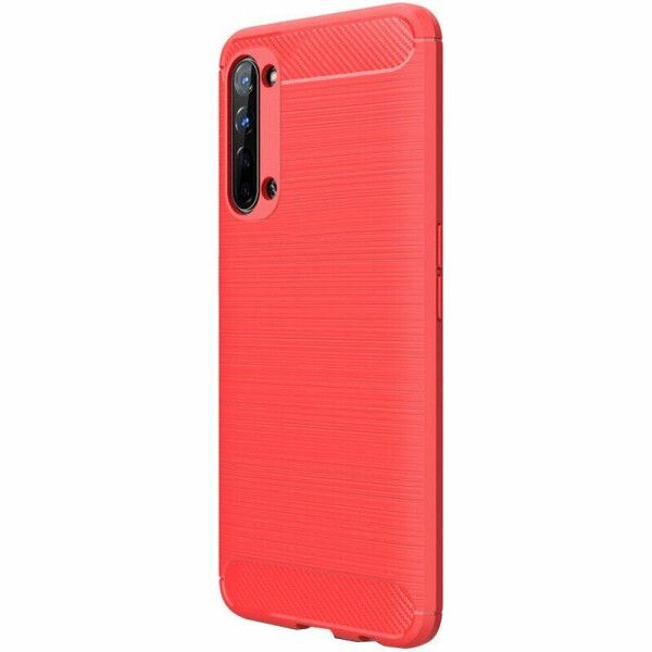 

Защитный чехол UniCase Carbon для OPPO Reno 3 - Red