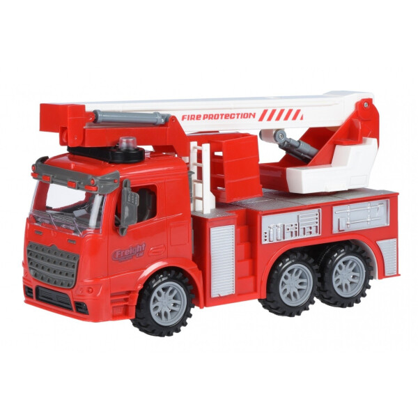 

Машинка инерционная Same Toy Truck Пожарная машина с подъемным краном со светом и звуком (98-617AUt)