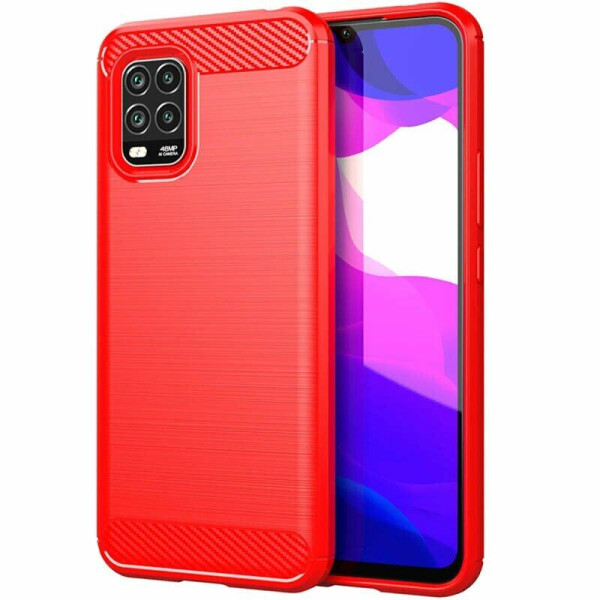 

Защитный чехол UniCase Carbon для Xiaomi Mi 10 Lite - Red