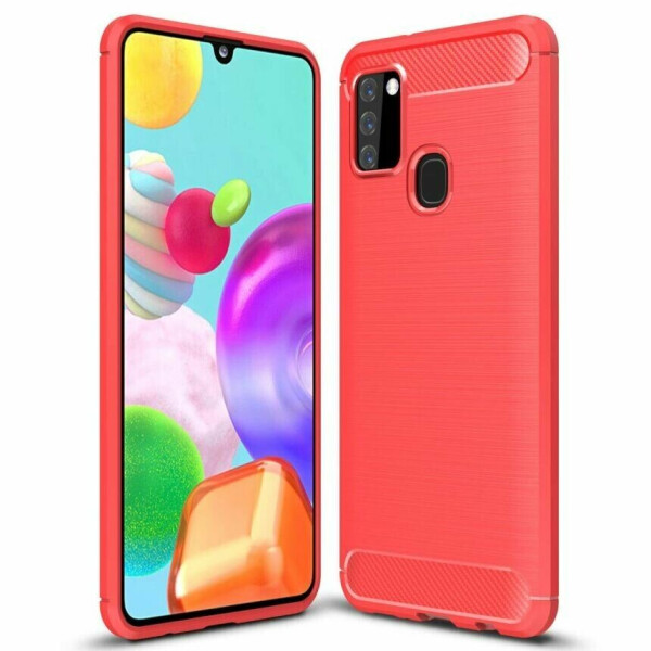 

Защитный чехол UniCase Carbon для Samsung Galaxy A21s (A217) - Red