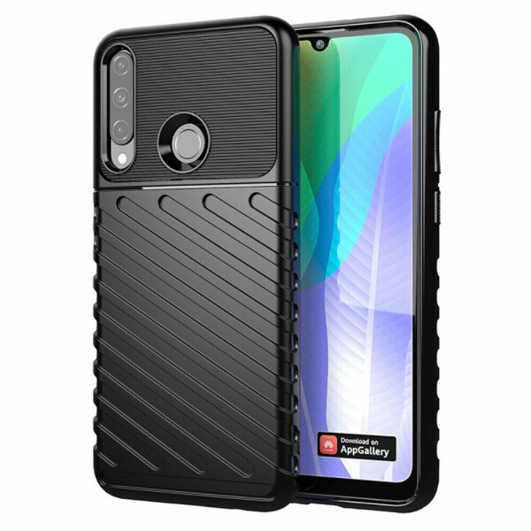 

Защитный чехол Deexe Thunder Series для Huawei Y6p - Black