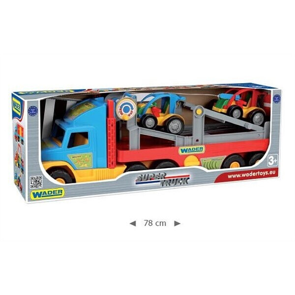 

Игрушечная машинка Wader Super Truck эвакуатор с авто-багги (36630)