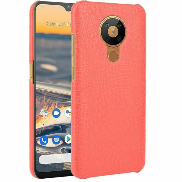

Защитный чехол Deexe Croco Style для Nokia 5.3 - Red