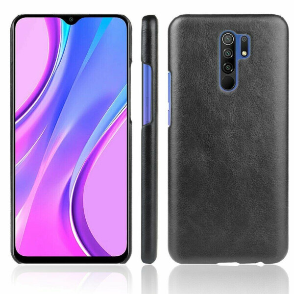 

Защитный чехол Deexe Leather Back Cover для Xiaomi Redmi 9 - Black