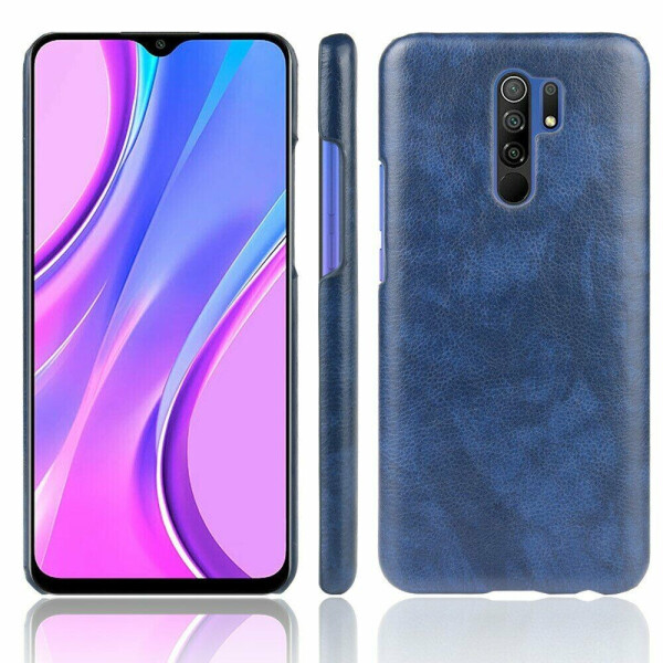 

Защитный чехол Deexe Leather Back Cover для Xiaomi Redmi 9 - Blue
