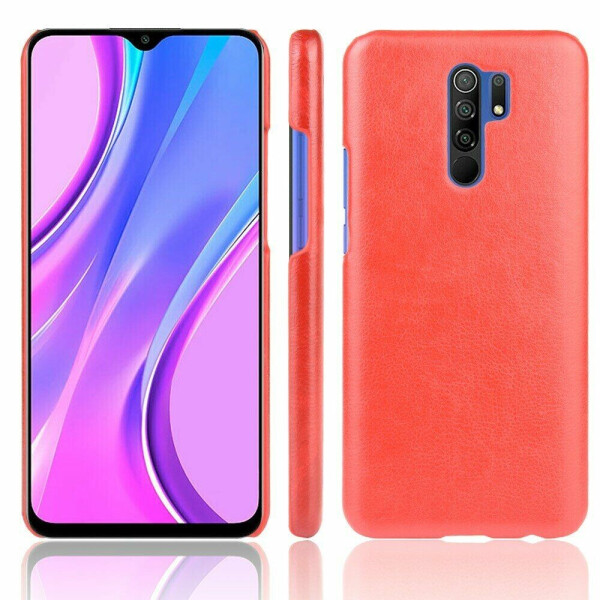 

Защитный чехол Deexe Leather Back Cover для Xiaomi Redmi 9 - Red