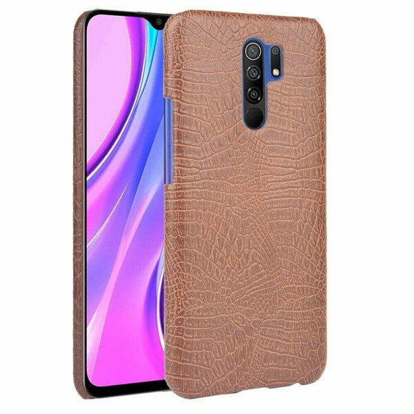 

Защитный чехол Deexe Croco Style для Xiaomi Redmi 9 - Brown