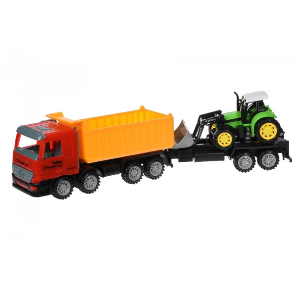 

Машинка инерционная Same Toy Super Combination Самосвал красный с бульдозером (98-89Ut-1)