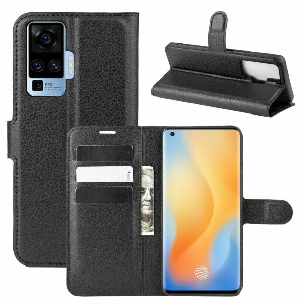 

Чехол-книжка Deexe Book Type для VIVO X50 Pro - Black