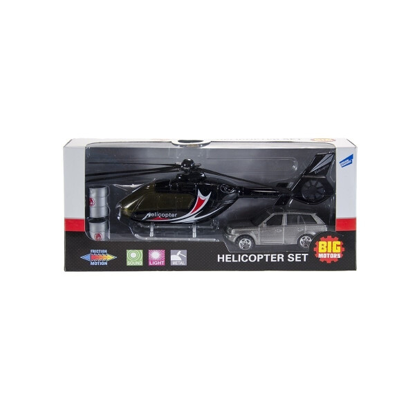 

Игровой набор Big Motors Вертолет и машинка (JL81009-2)