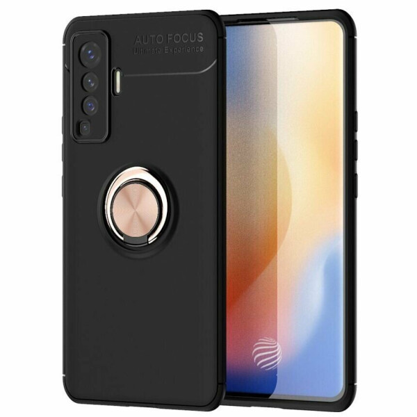 

Защитный чехол UniCase Magnetic Ring для VIVO X50 - Black / Rose Gold