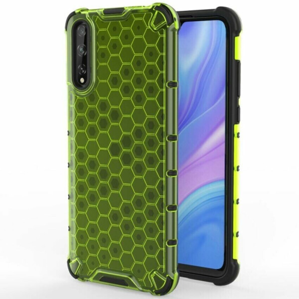 

Защитный чехол Deexe Honeycomb Series для Huawei P Smart S - Green