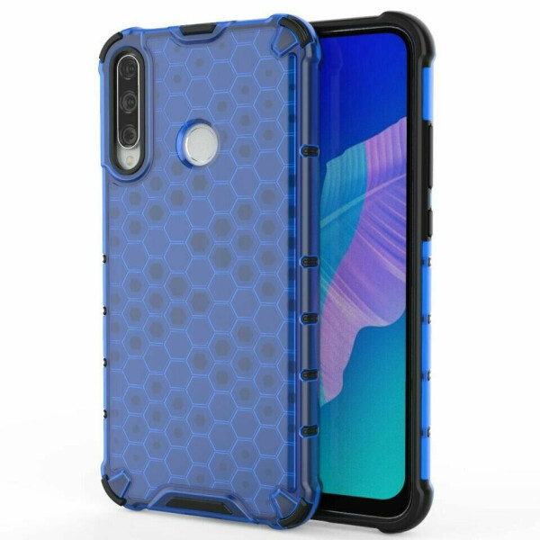 

Защитный чехол Deexe Honeycomb Series для Huawei P40 Lite E - Blue