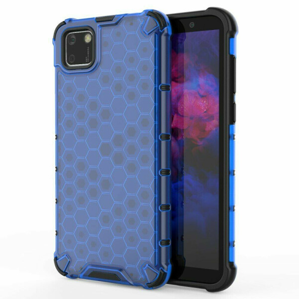 

Защитный чехол Deexe Honeycomb Series для Huawei Y5p - Blue