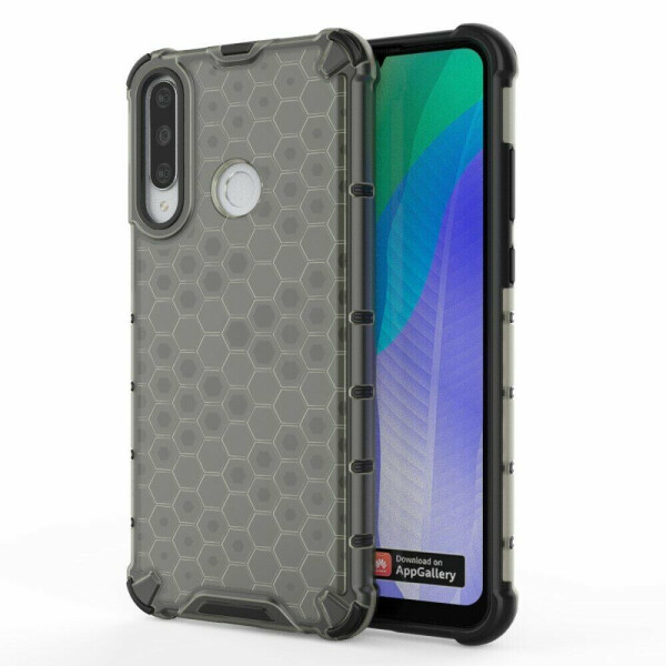 

Защитный чехол Deexe Honeycomb Series для Huawei Y6p - Black