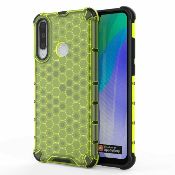 

Защитный чехол Deexe Honeycomb Series для Huawei Y6p - Green