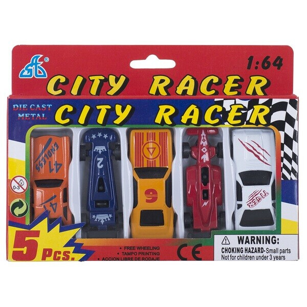 

Набор мини машинок GW Citi Racer 5 штук (6489119)