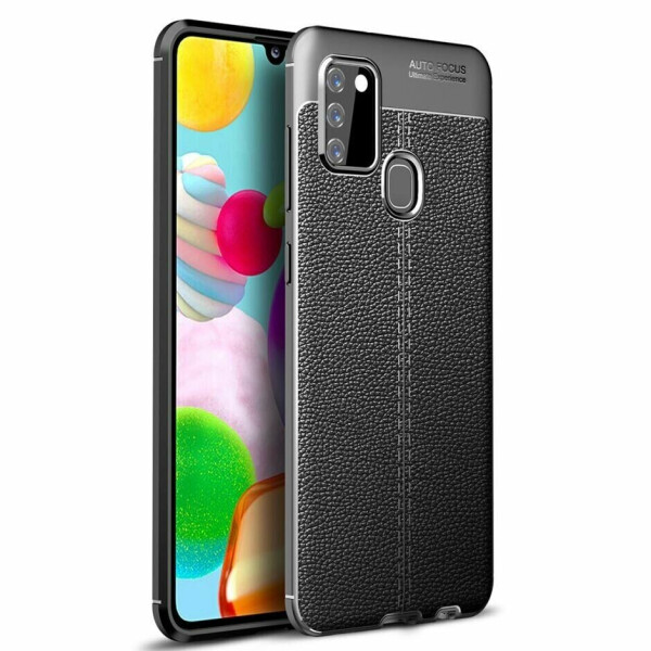 

Защитный чехол Deexe Leather Cover для Samsung Galaxy A21s (A217) - Black