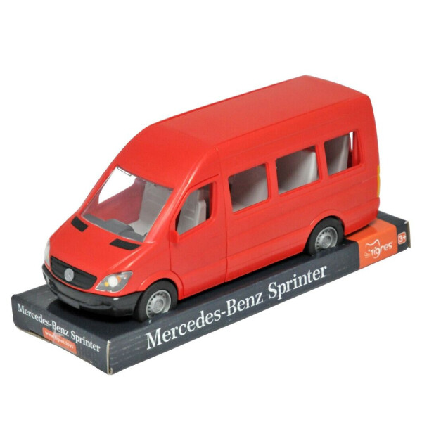 

Автомобіль Tigres Mercedes Benz Sprinter пасажирський на планшетці червоний (39705)
