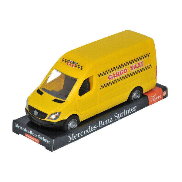 

Автомобиль Tigres Mercedes Benz Sprinter грузовой желтый на планшете (39717)
