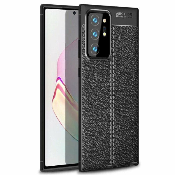 

Защитный чехол Deexe Leather Cover для Samsung Galaxy Note20 Ultra (N985) - Black