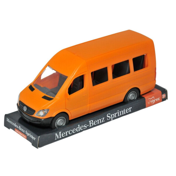 

Автомобиль Tigres Mercedes Benz Sprinter пассажирский оранжевый на планшете (39718)