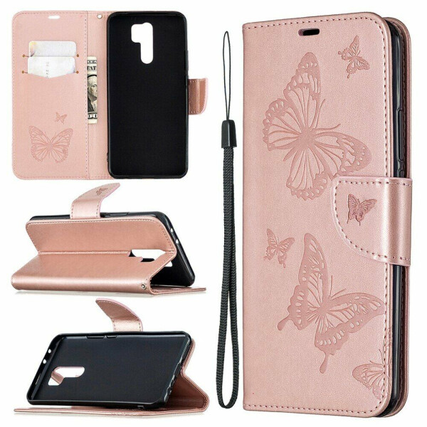 

Чехол UniCase Butterfly Pattern для Xiaomi Redmi 9 - Rose Gold