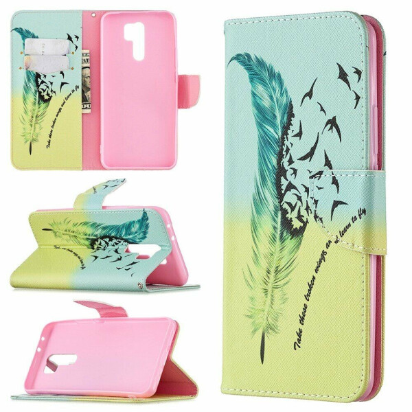 

Чехол-книжка Deexe Color Wallet для Xiaomi Redmi 9 - Feather