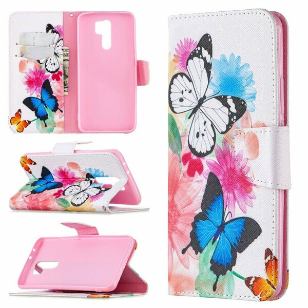 

Чехол-книжка Deexe Color Wallet для Xiaomi Redmi 9 - Butterfly
