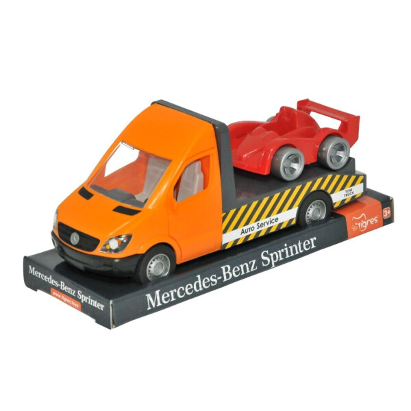 

Автомобиль Tigres Mercedes-Benz Sprinter эвакуатор на планшете оранжевый (39710)