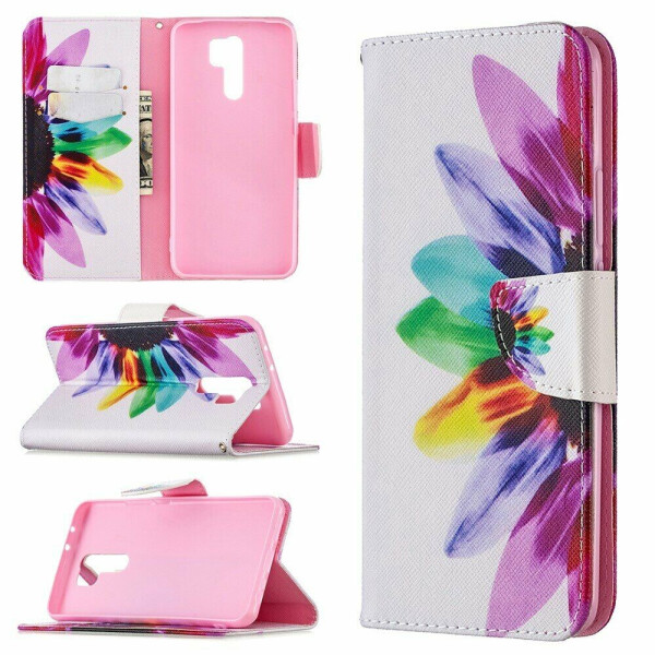 

Чехол-книжка Deexe Color Wallet для Xiaomi Redmi 9 - Colorized Flower