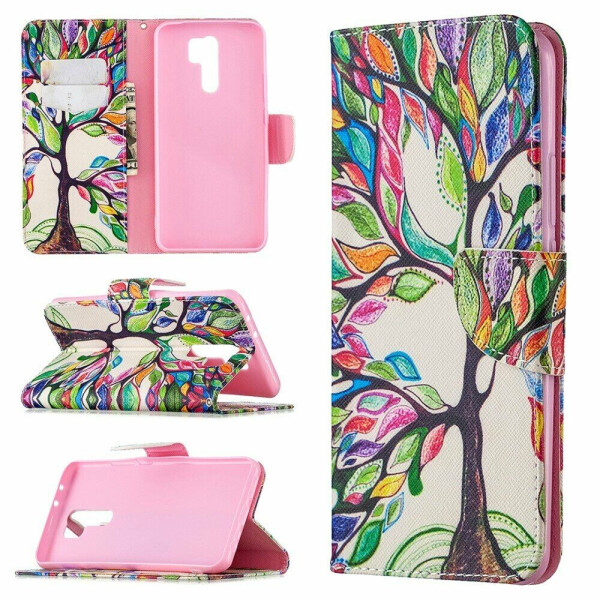 

Чехол-книжка Deexe Color Wallet для Xiaomi Redmi 9 - Colorized Tree