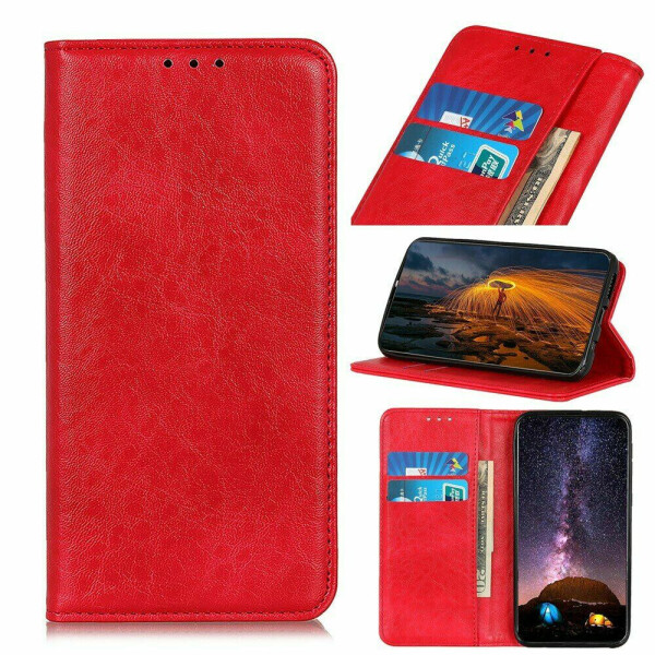 

Чехол-книжка Deexe Wallet Style для OnePlus Nord - Red