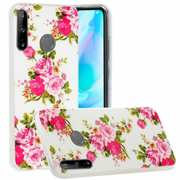 

Силиконовый (TPU) чехол Deexe LumiCase для Huawei P40 Lite E - Vivid Flowers