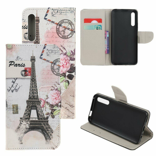 

Чехол-книжка Deexe Color Wallet для Huawei P Smart S - Eiffel Tower
