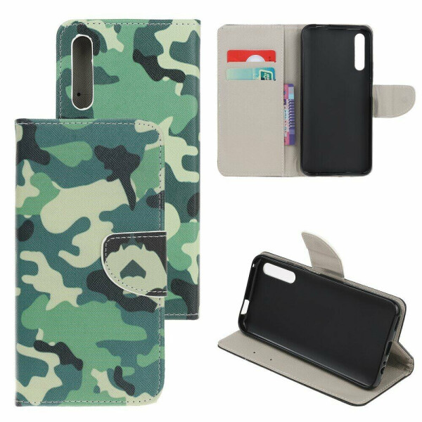 

Чехол-книжка Deexe Color Wallet для Huawei P Smart S - Camouflage Pattern