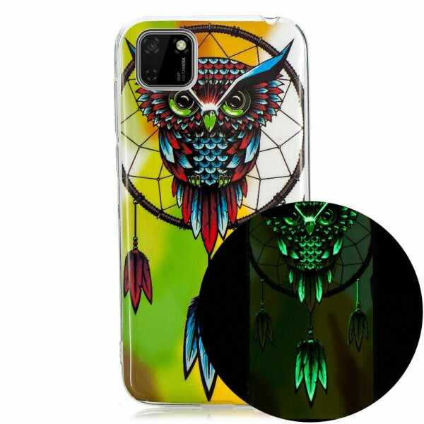 

Силиконовый (TPU) чехол Deexe LumiCase для Huawei Y5p - Owl Dream Catcher