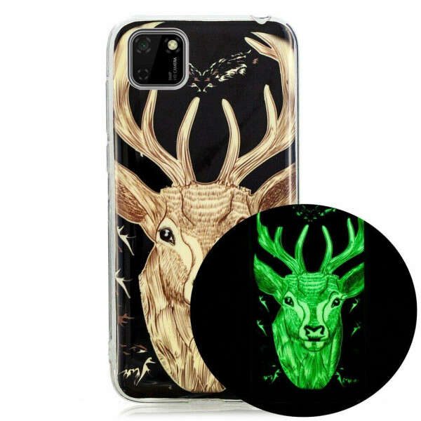 

Силиконовый (TPU) чехол Deexe LumiCase для Huawei Y5p - Elk Pattern