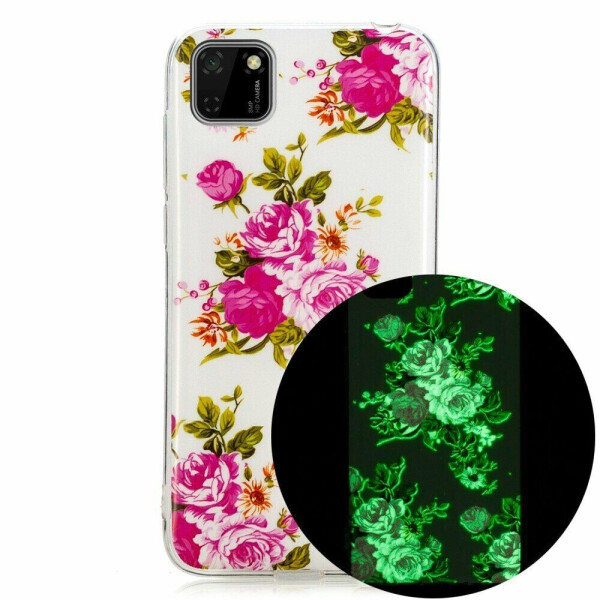 

Силиконовый (TPU) чехол Deexe LumiCase для Huawei Y5p - Vivid Flowers