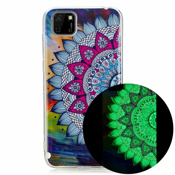 

Силиконовый (TPU) чехол Deexe LumiCase для Huawei Y5p - Flower Pattern
