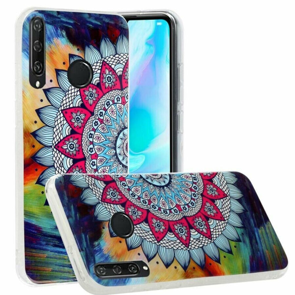 

Силиконовый (TPU) чехол Deexe LumiCase для Huawei Y6p - Flower Pattern
