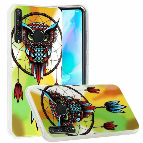 

Силиконовый (TPU) чехол Deexe LumiCase для Huawei Y6p - Owl Dream Catcher